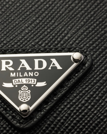 Saffiano Leather Badge Holder