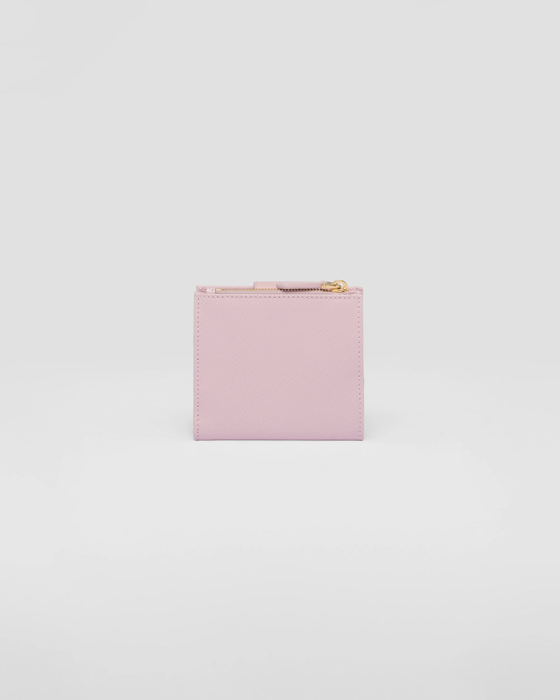 Small Saffiano and smooth leather wallet