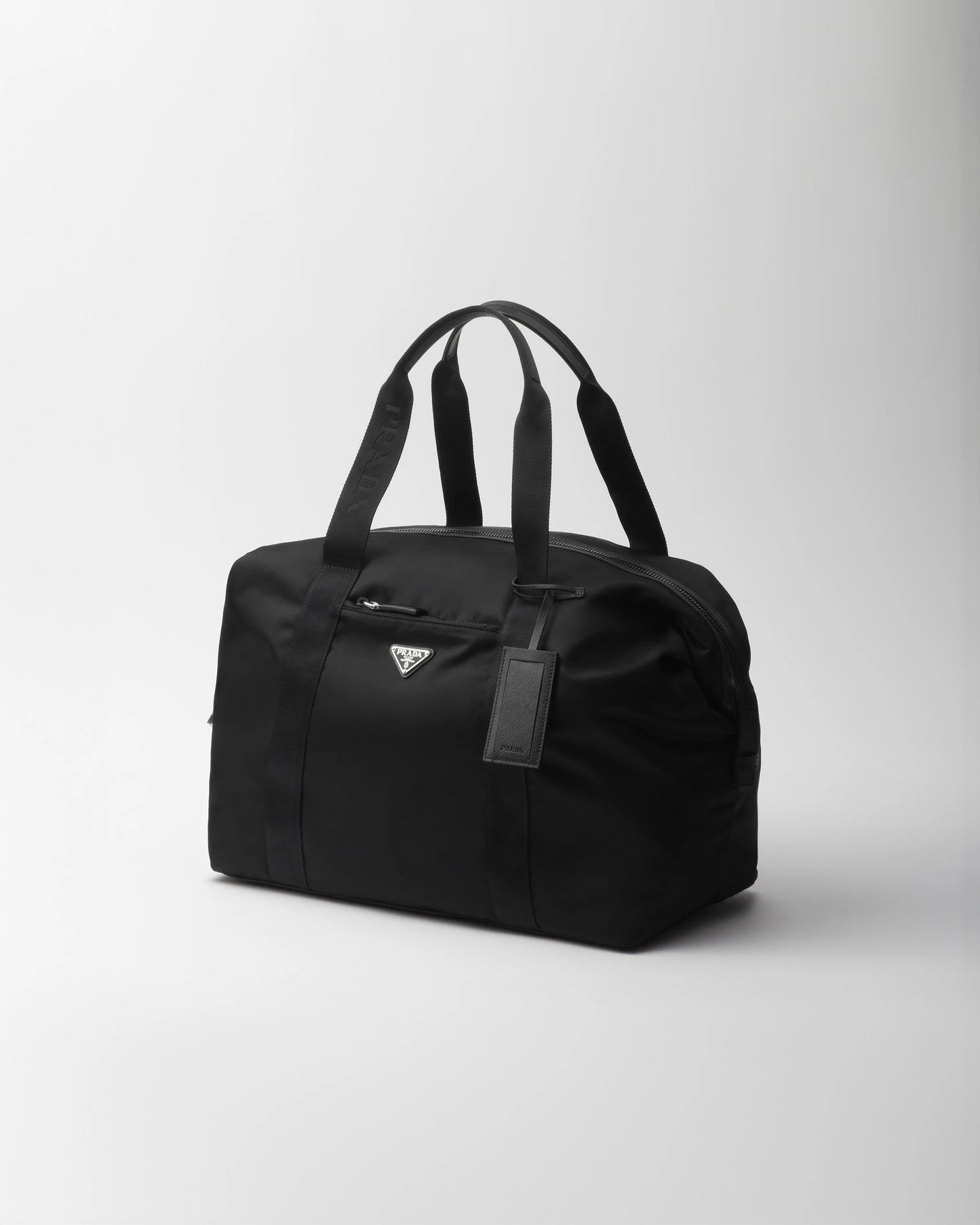 Re-Nylon and Saffiano leather duffle bag