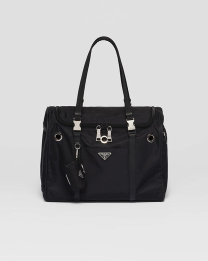 Re-Nylon and Saffiano leather pet bag