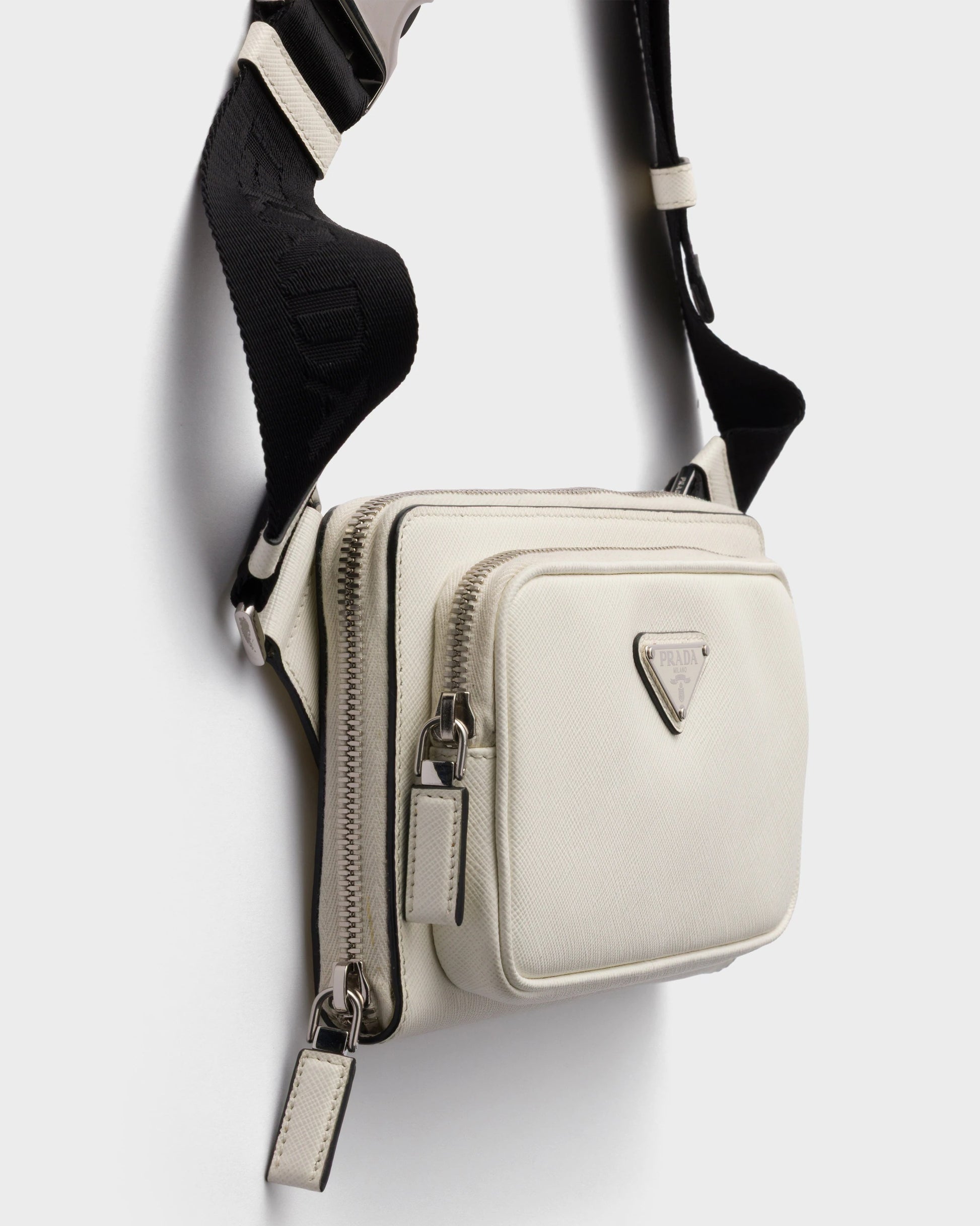 Saffiano leather belt bag