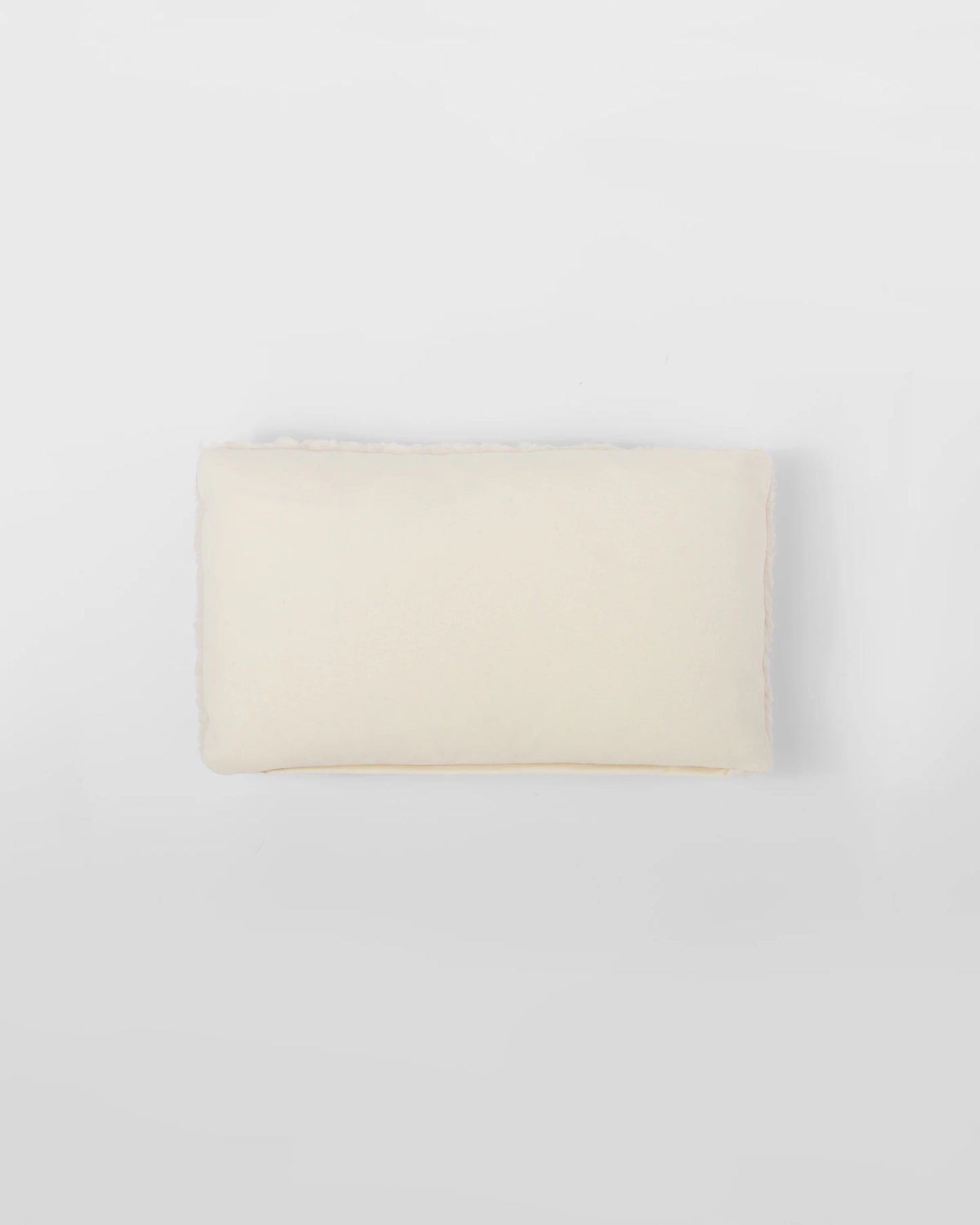 Faux-fur cashmere and wool throw pillow