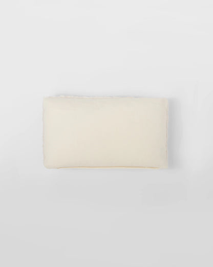Faux-fur cashmere and wool throw pillow