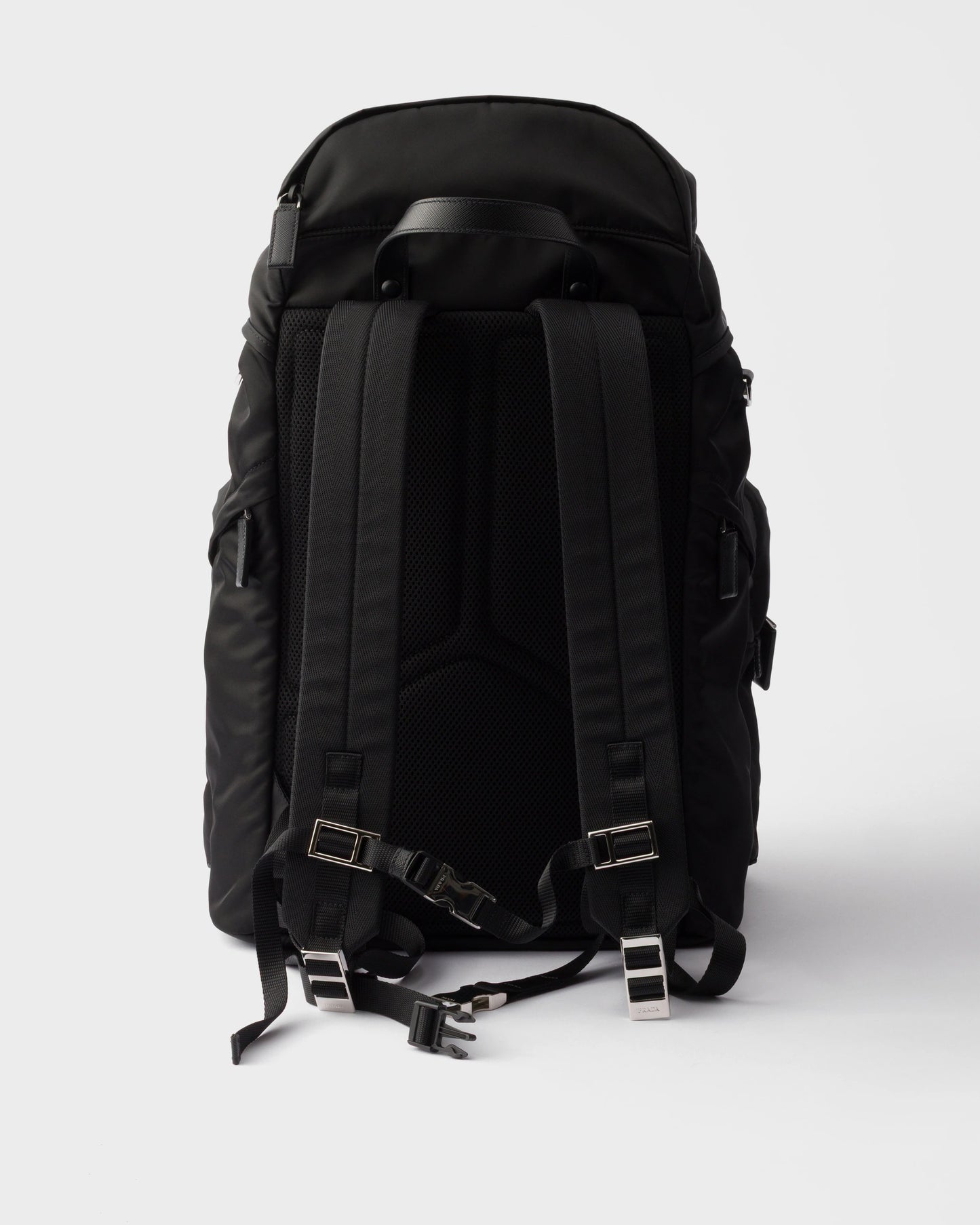Re-Nylon and Saffiano leather backpack