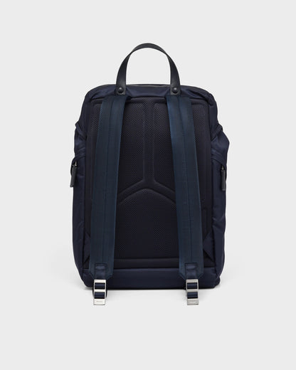Re-Nylon and Saffiano leather backpack