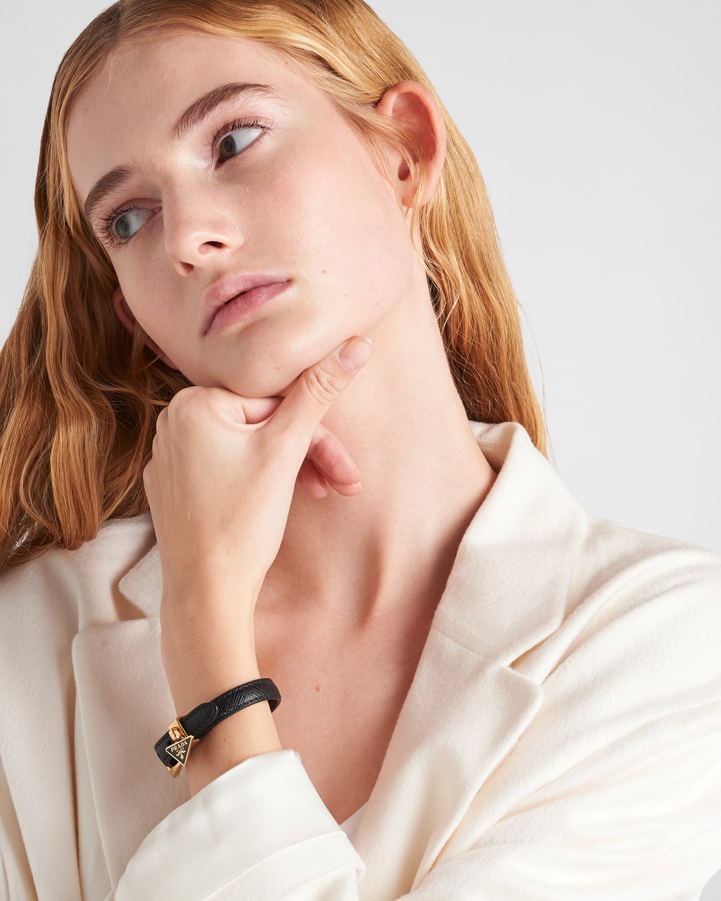 Saffiano leather bracelet