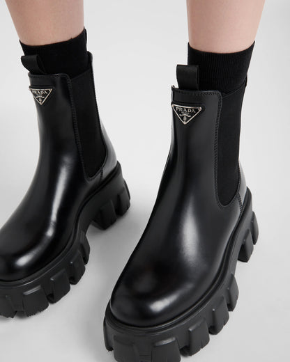 Monolith brushed leather Chelsea boots