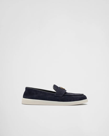 Suede leather loafers