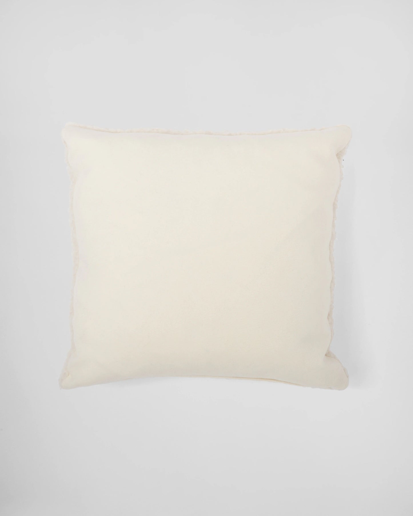 Faux-fur cashmere and wool throw pillow