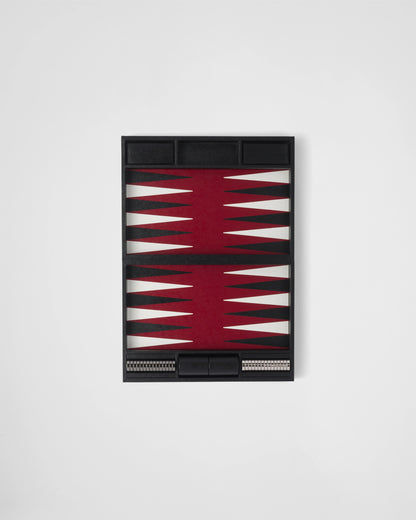 Saffiano Leather Backgammon Set