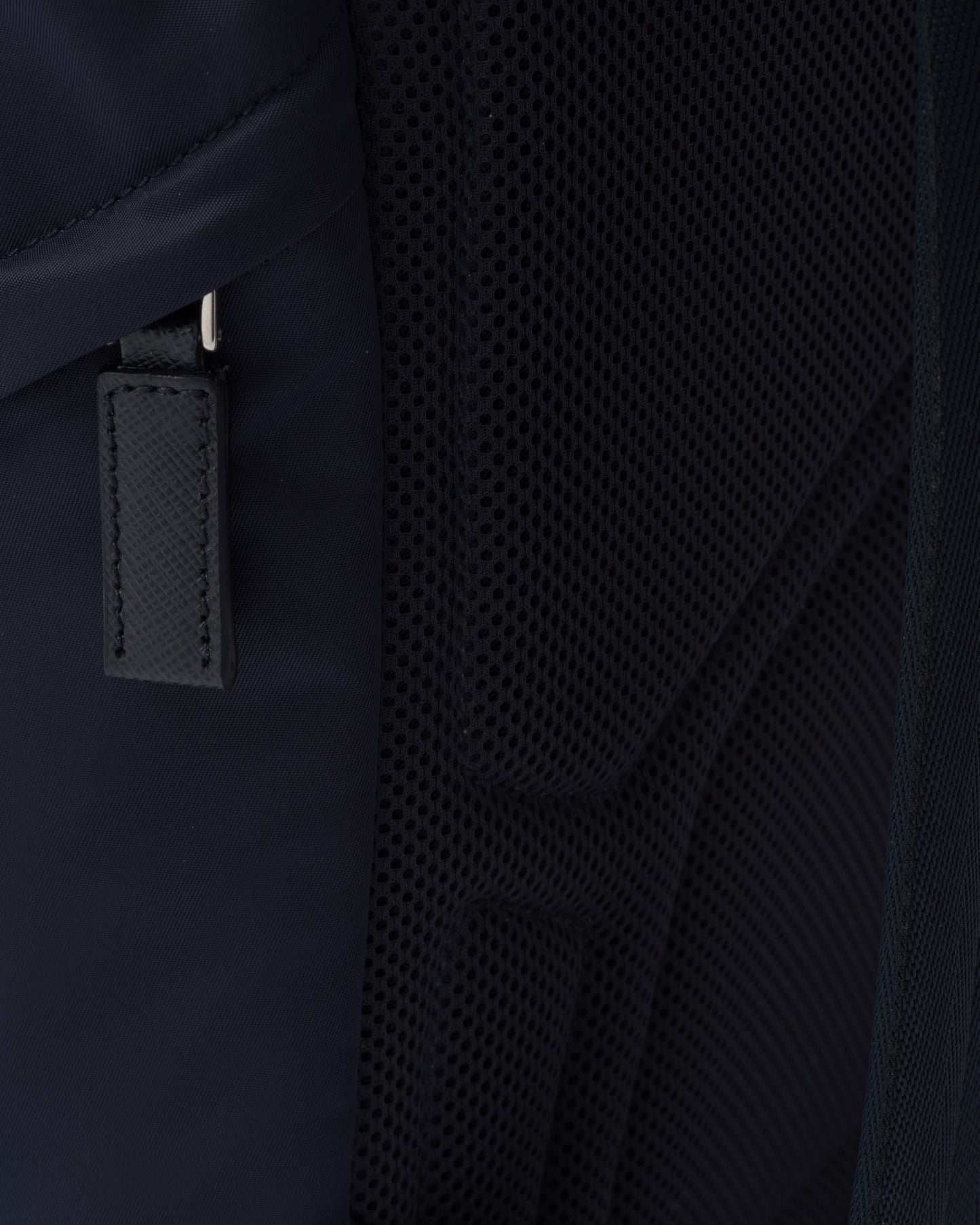 Re-Nylon and Saffiano leather backpack
