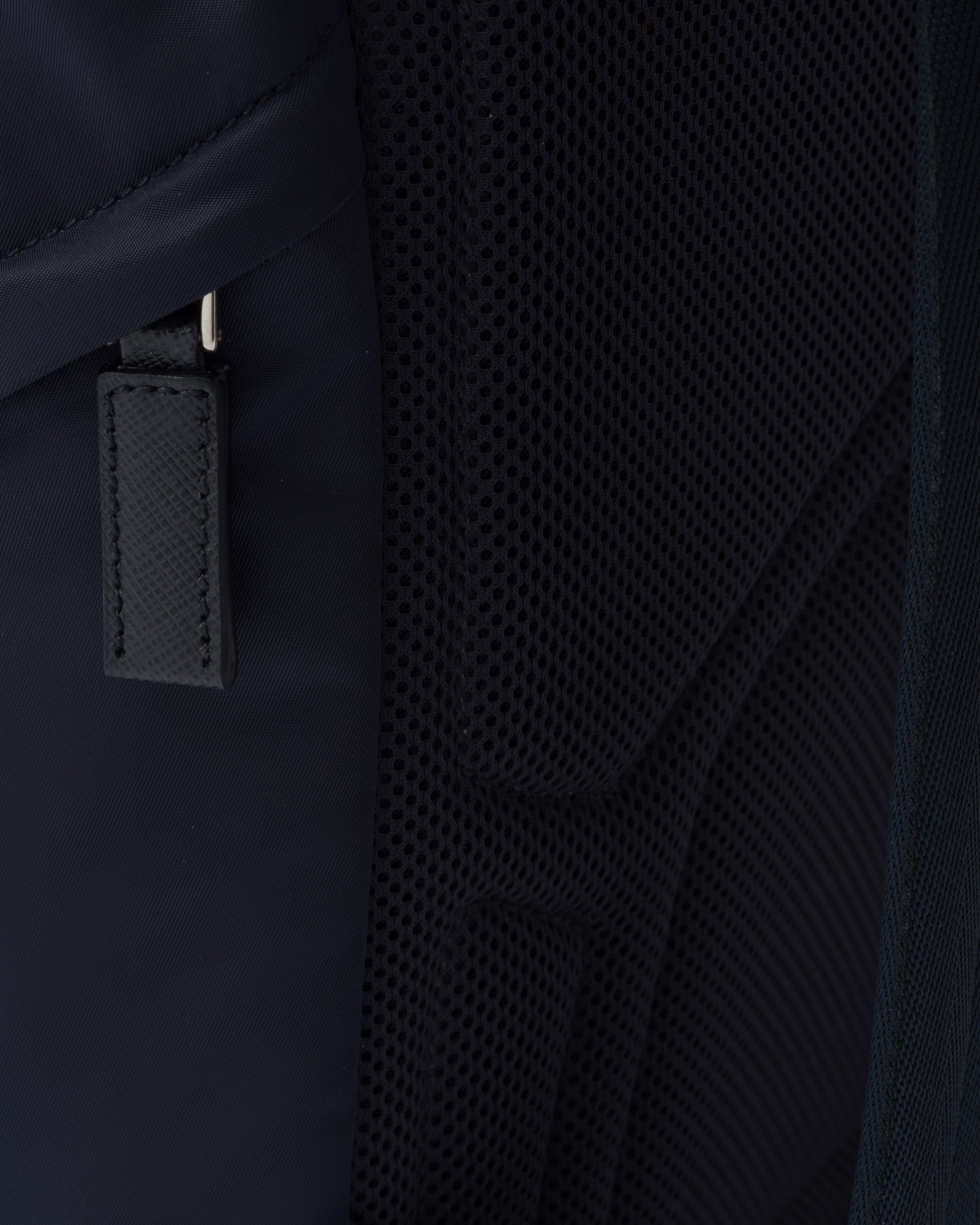 Re-Nylon and Saffiano leather backpack