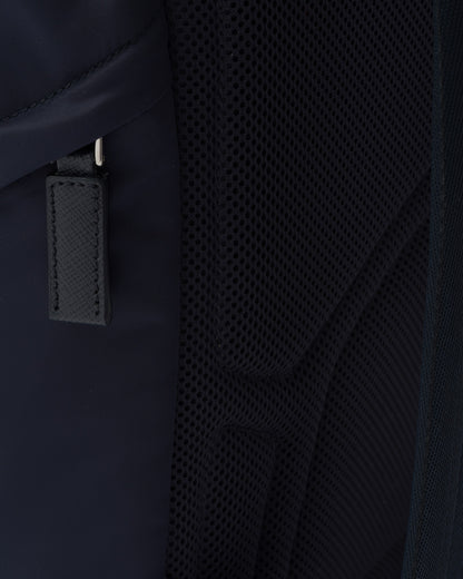 Re-Nylon and Saffiano leather backpack