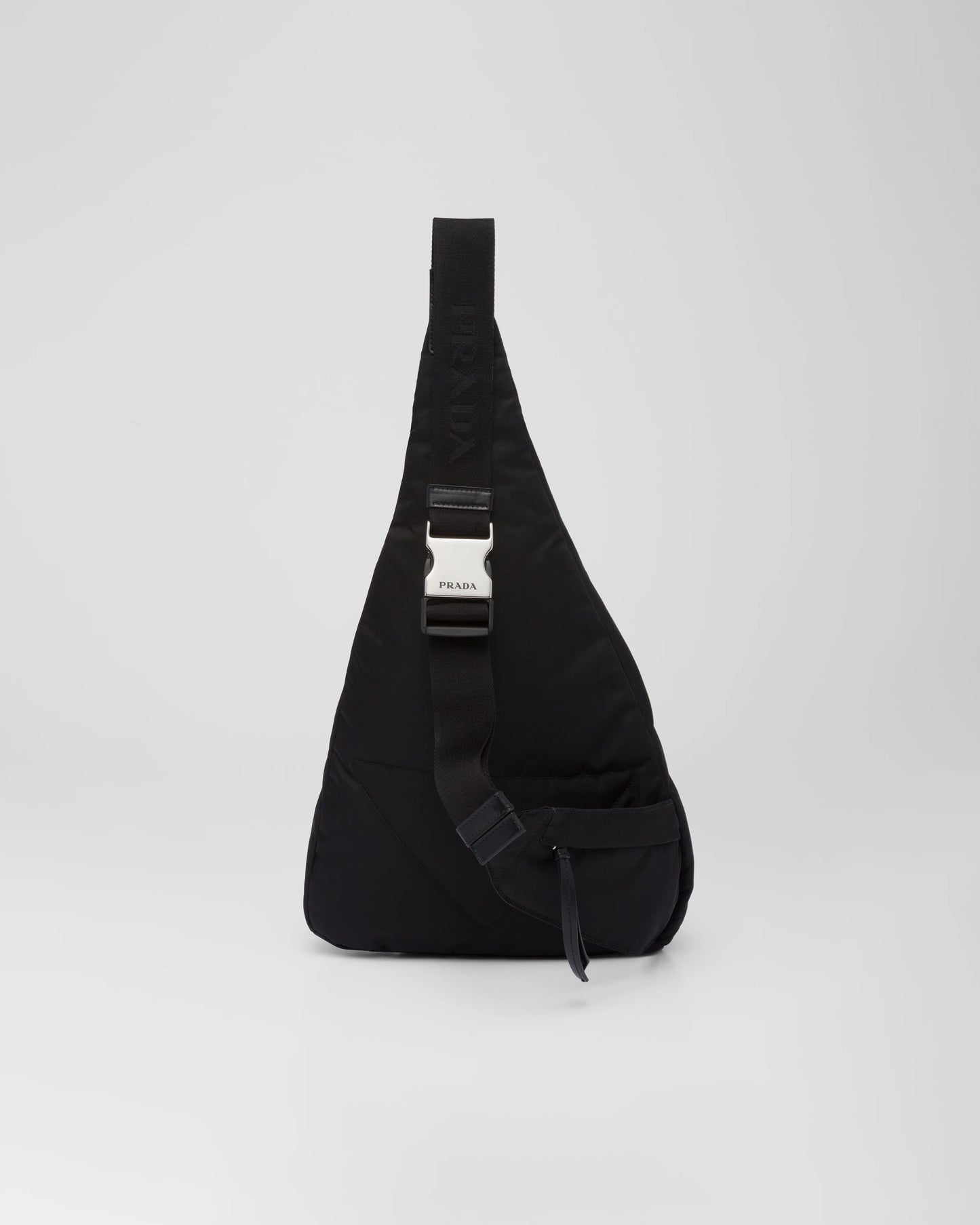 Re-Nylon and leather backpack