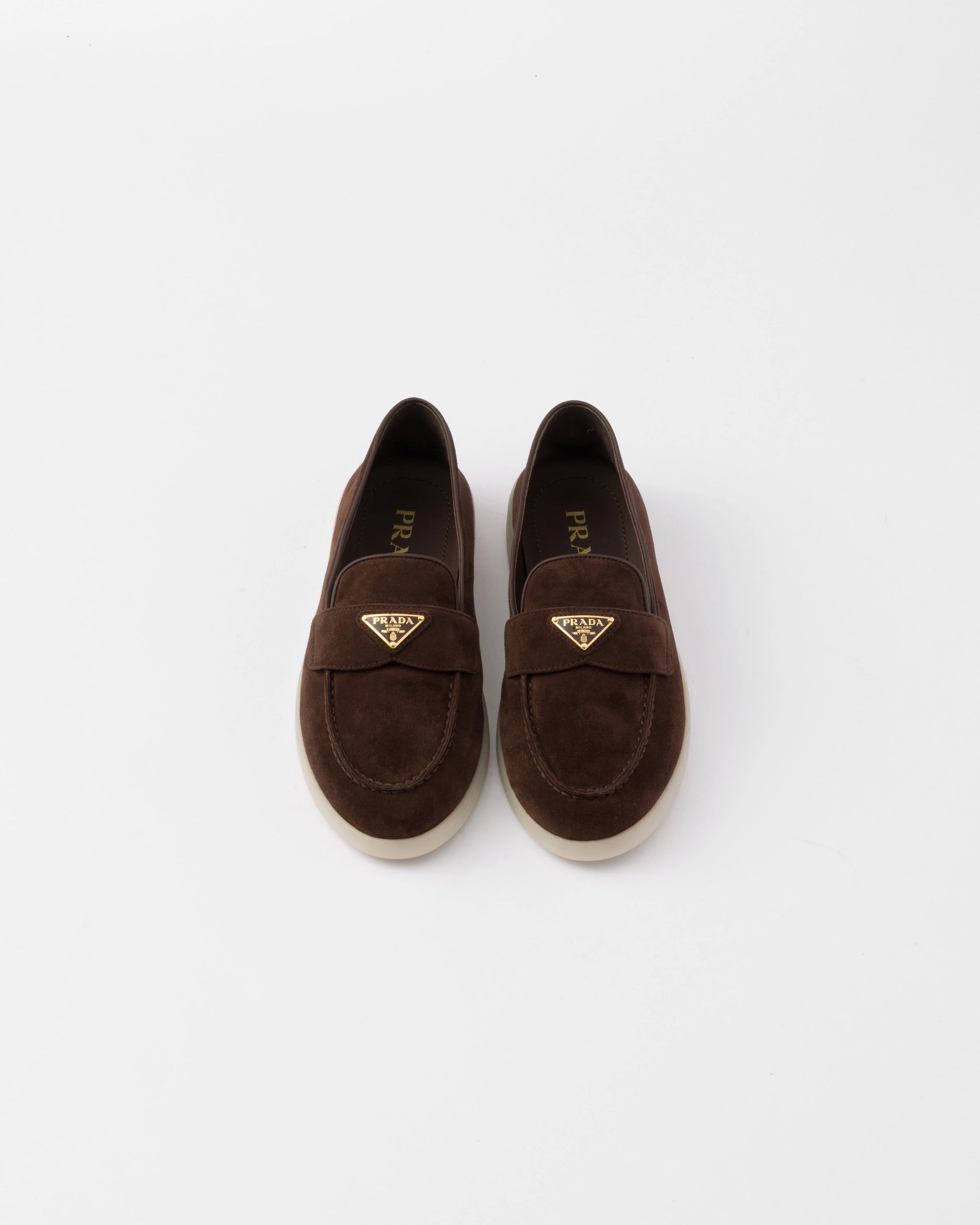 Suede leather loafers