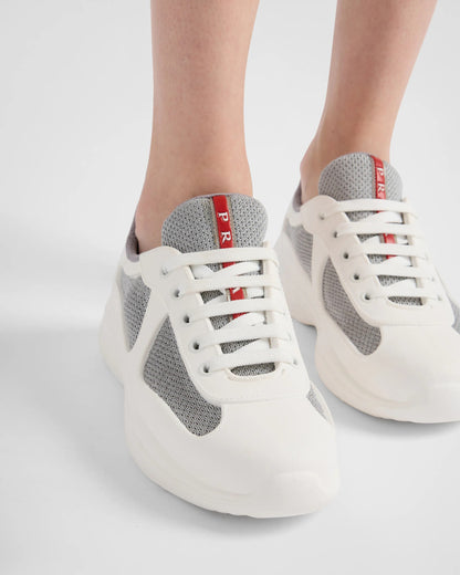 Prada America's Cup Soft rubber and bike fabric sneakers
