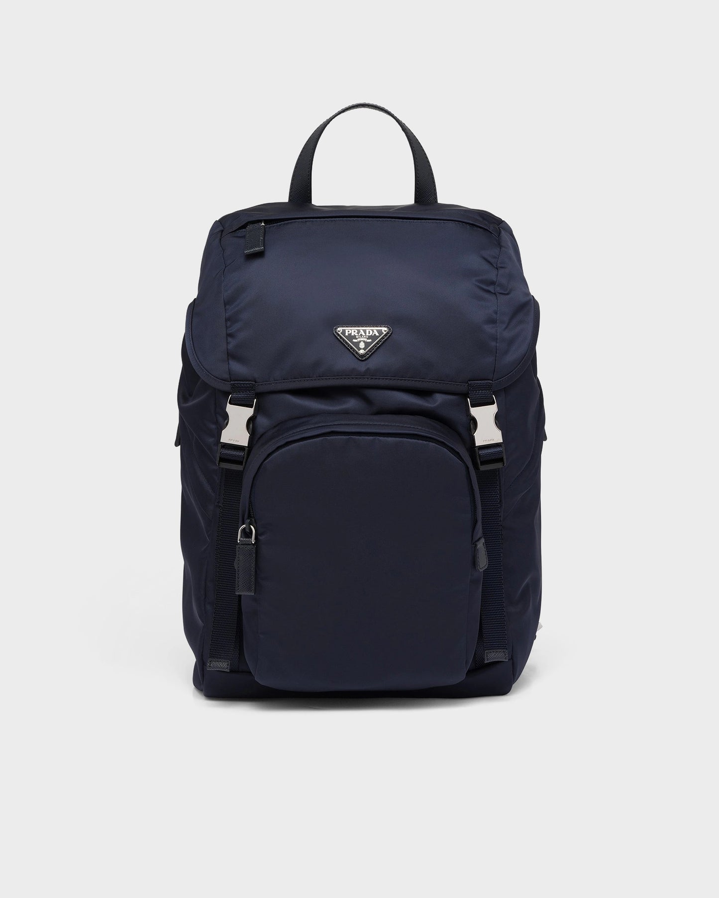 Re-Nylon and Saffiano leather backpack
