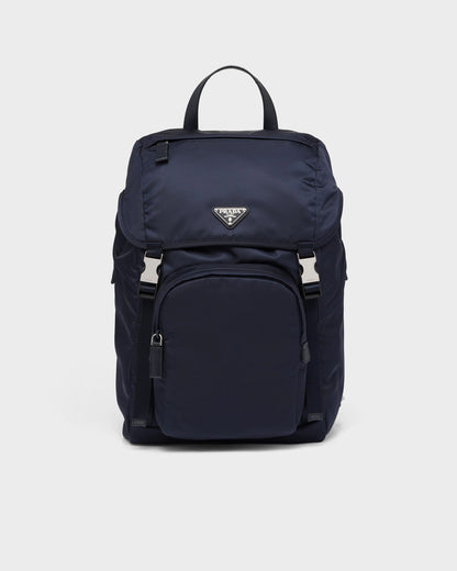 Re-Nylon and Saffiano leather backpack