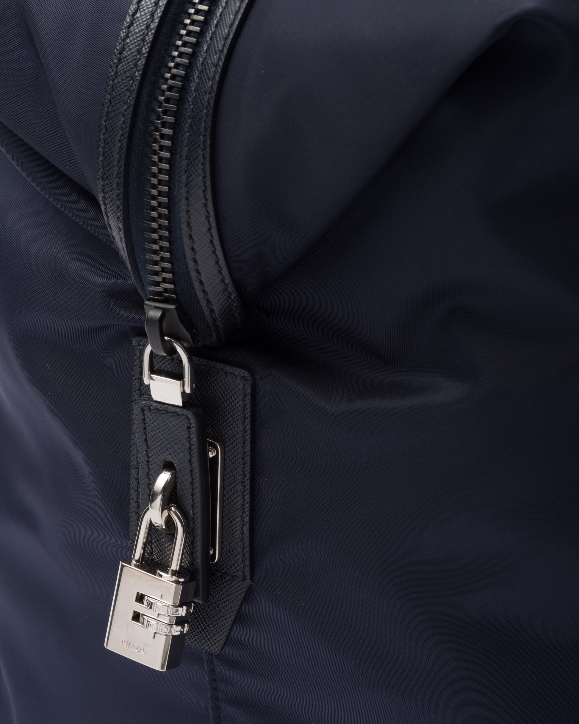 Re-Nylon and Saffiano leather duffle bag