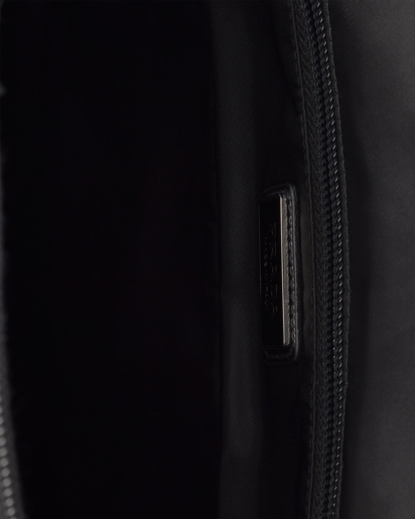 Re-Nylon and Saffiano leather backpack