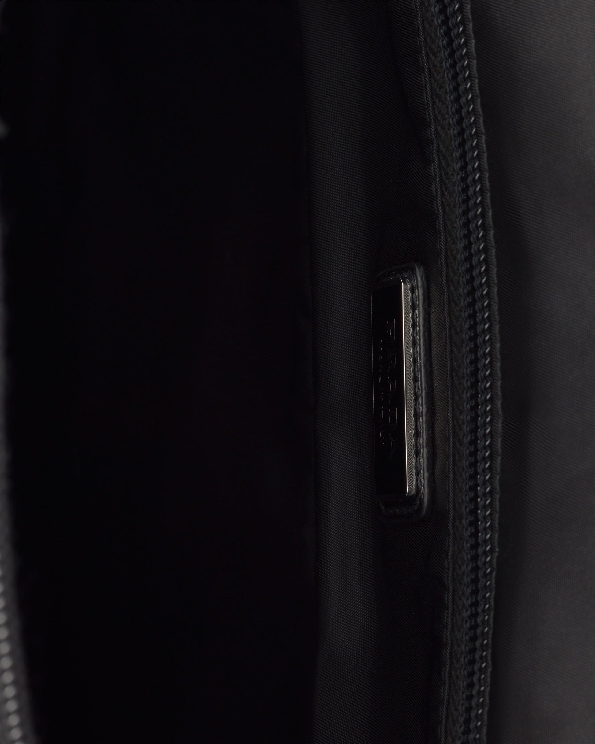 Re-Nylon and Saffiano leather backpack