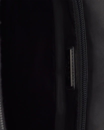 Re-Nylon and Saffiano leather backpack