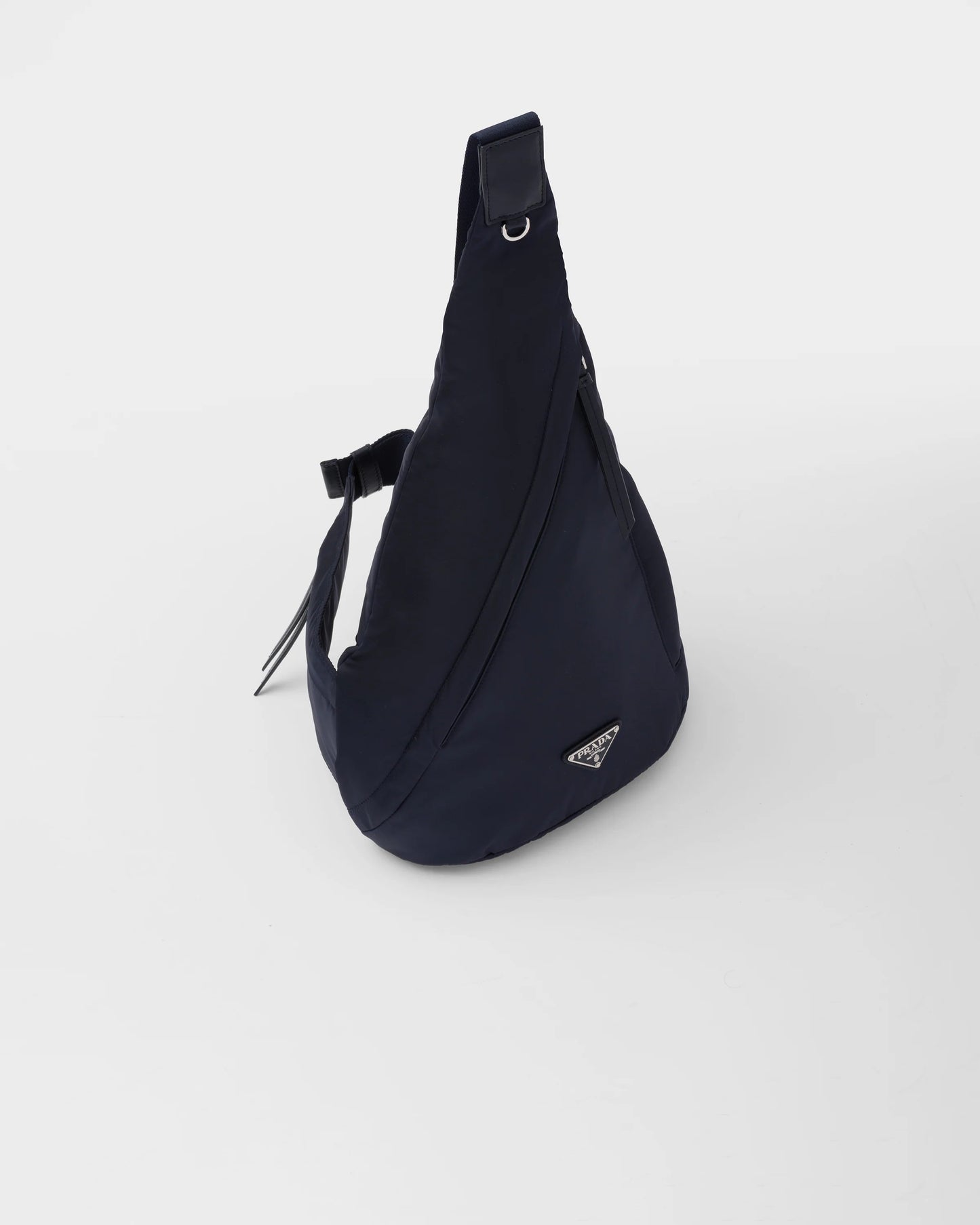 Re-Nylon and leather backpack