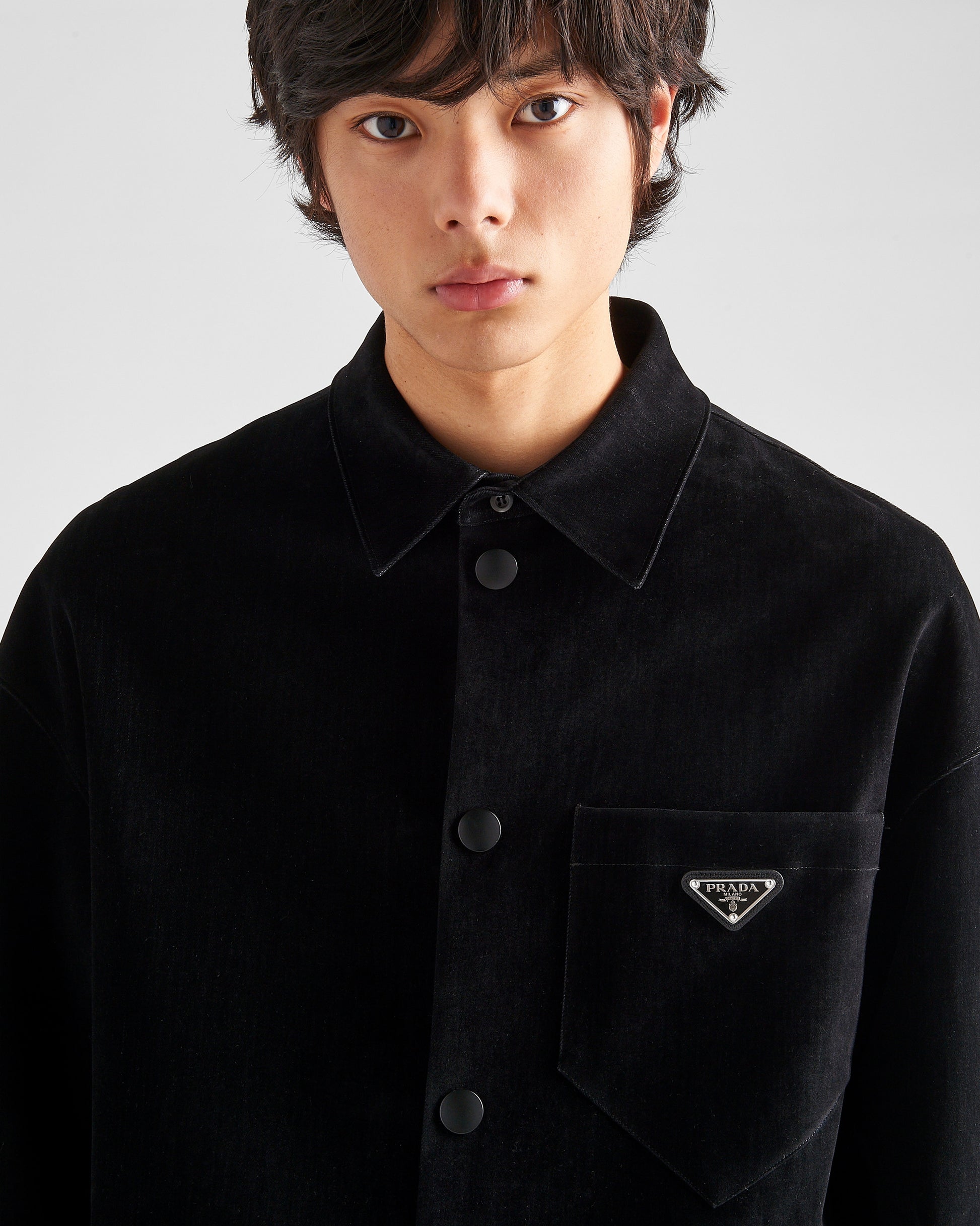 Stretch cotton shirt