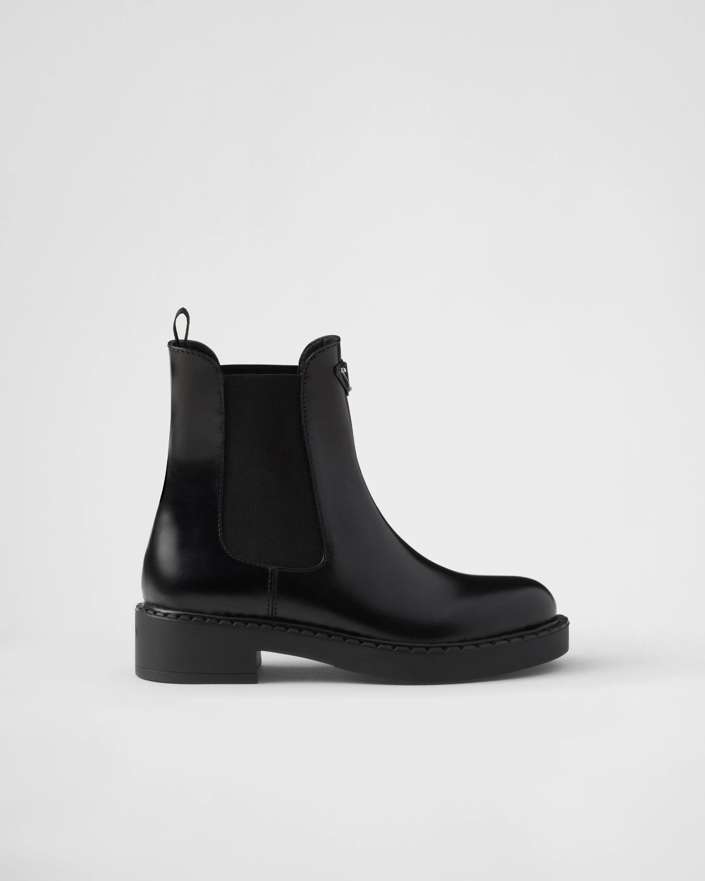 Chocolate brushed leather Chelsea booties
