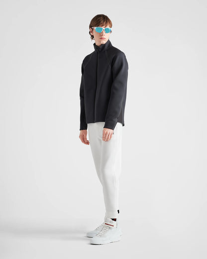 Recycled double jersey zip-up jacket