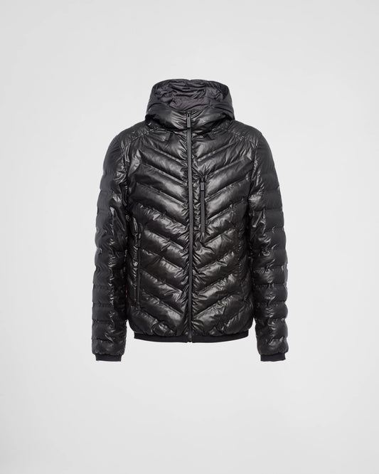 Light Re-Nylon Hooded Puffer Jacket