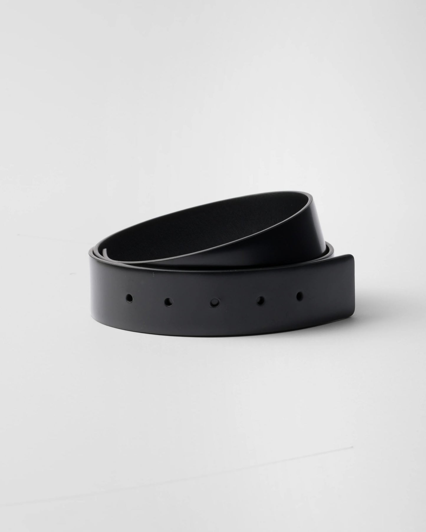 Brushed leather belt strap