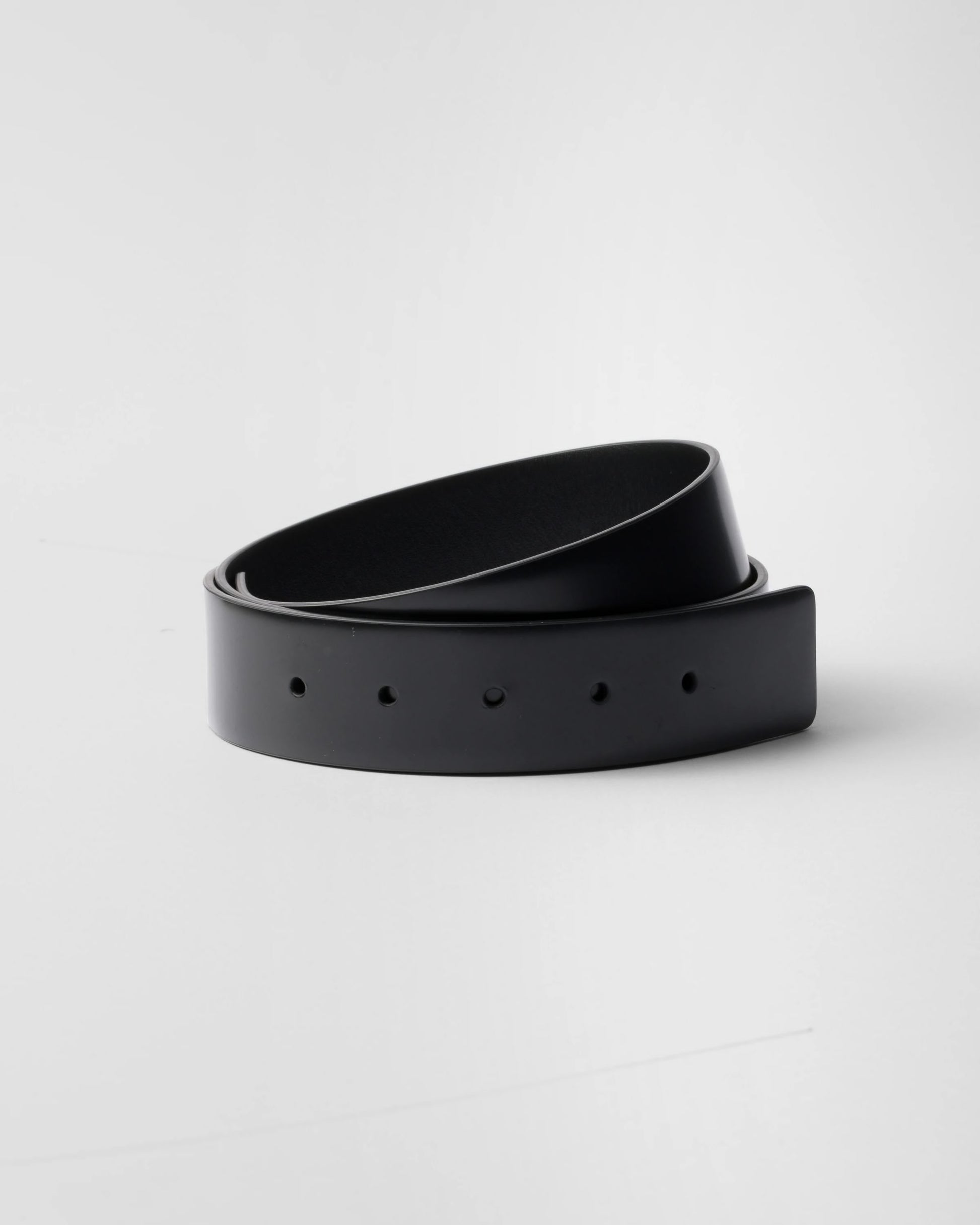 Brushed leather belt strap