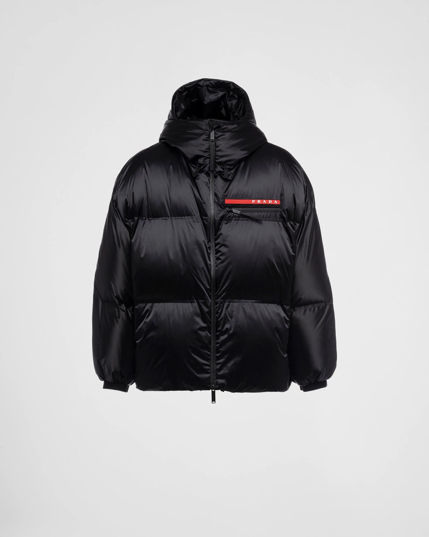 Oversized technical Re-Nylon down jacket