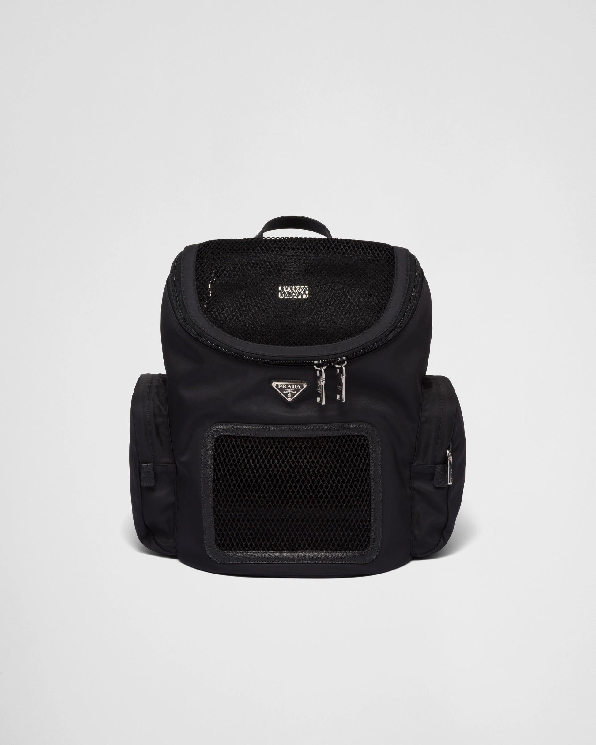 Re-Nylon and Saffiano leather pet bag