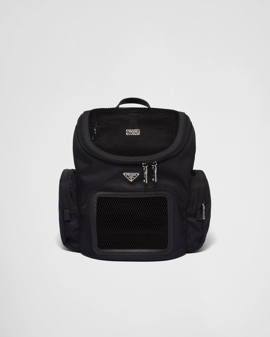 Re-Nylon and Saffiano leather pet bag