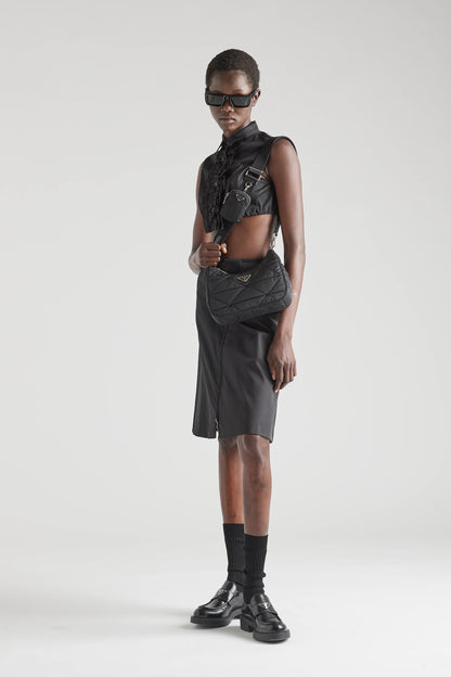 Padded Re-Nylon shoulder bag