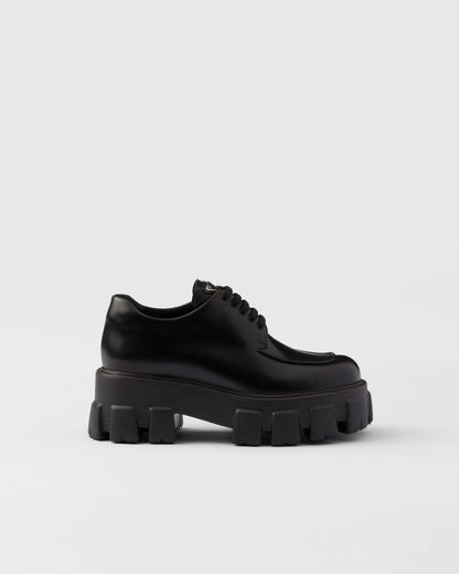 Monolith brushed leather lace-up shoes