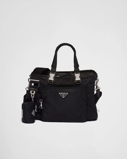 Re-Nylon and Saffiano leather pet bag