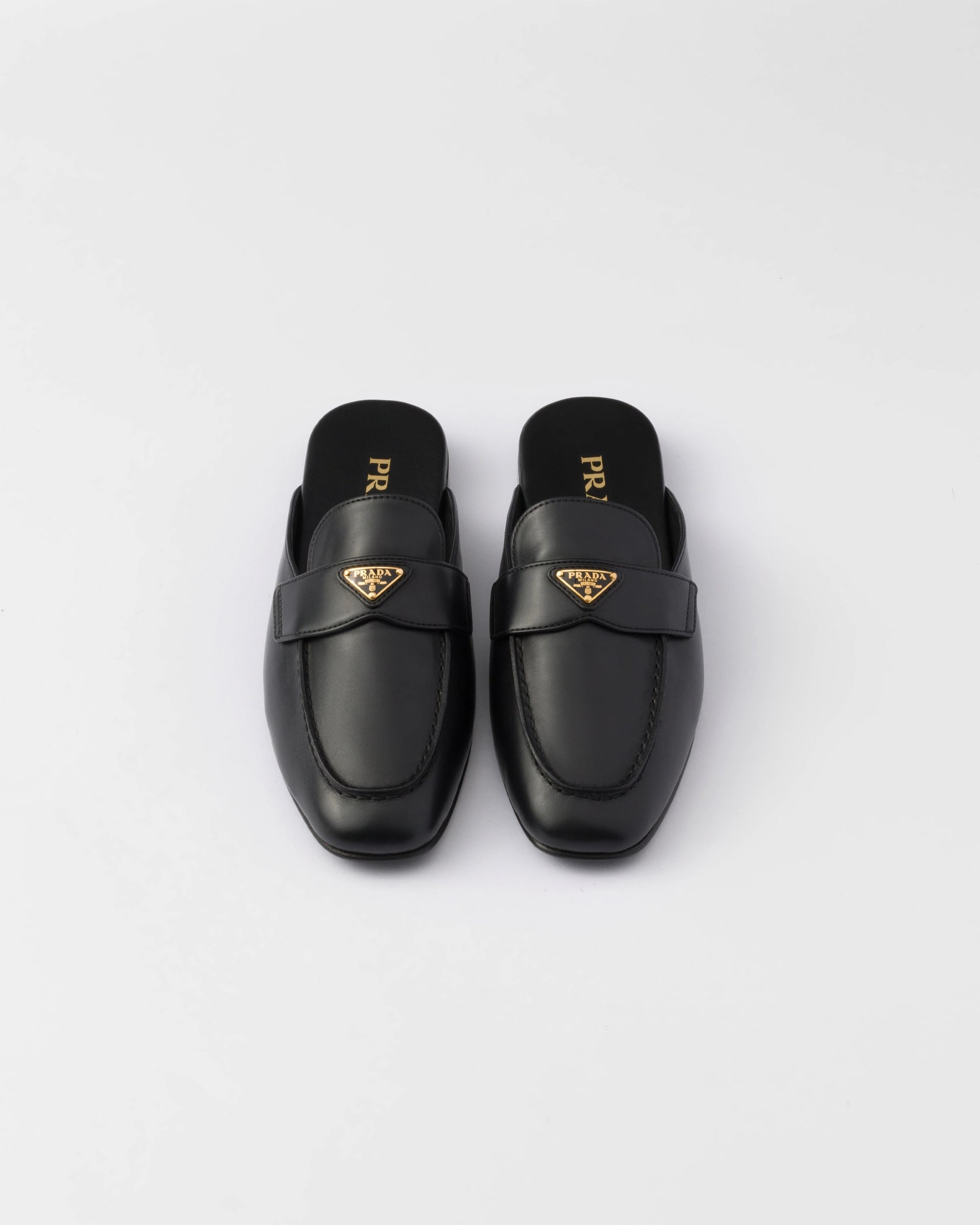 Leather slippers