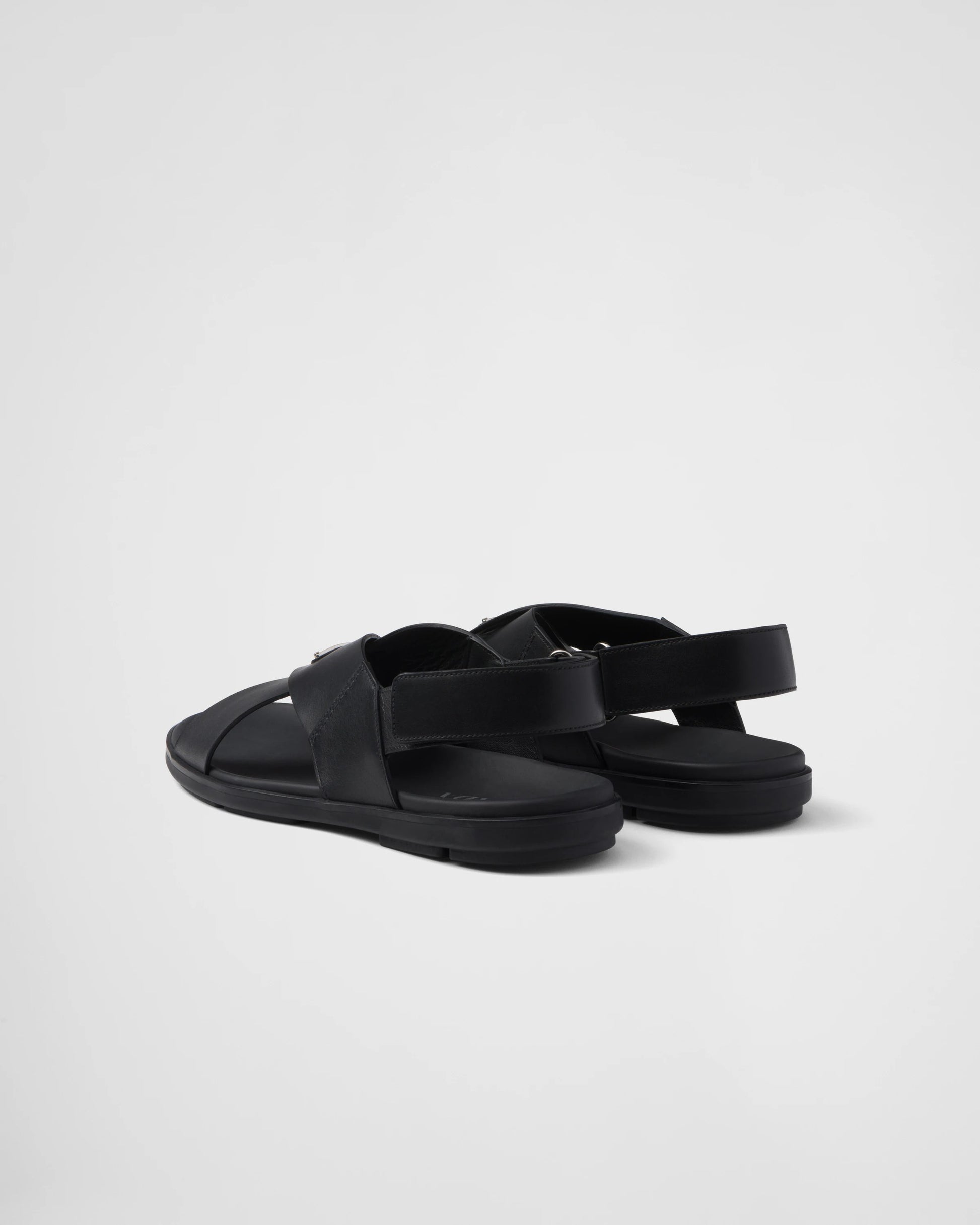 Crisscross leather sandals