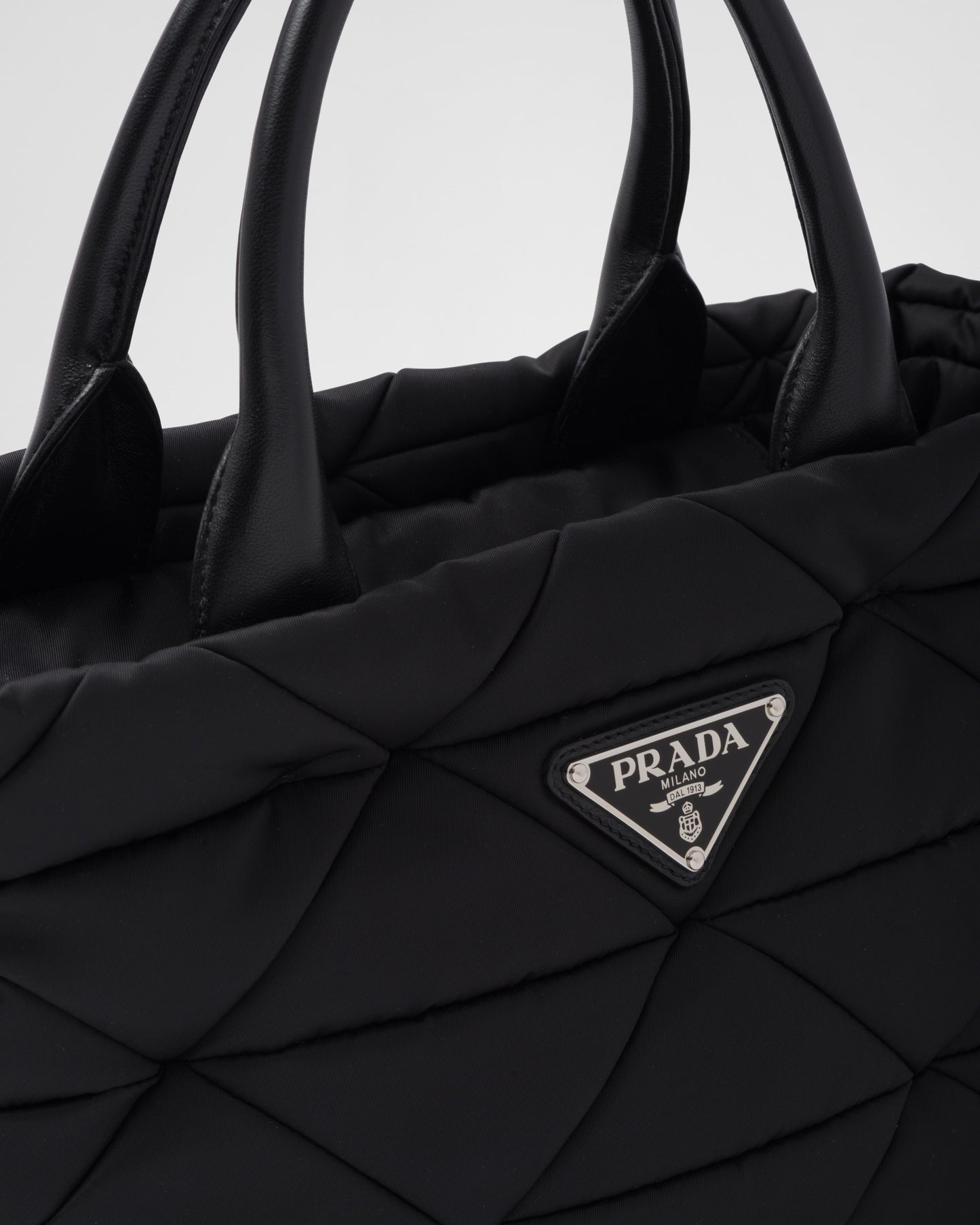 Small Re-Nylon padded tote bag