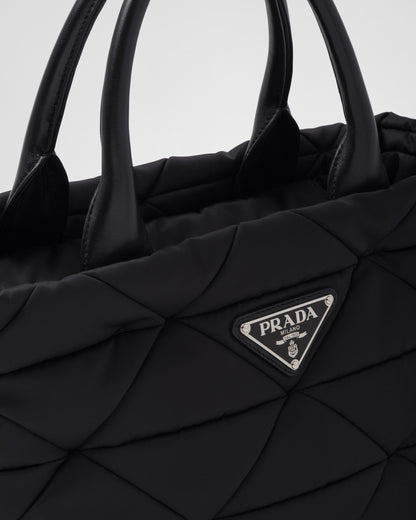 Small Re-Nylon padded tote bag