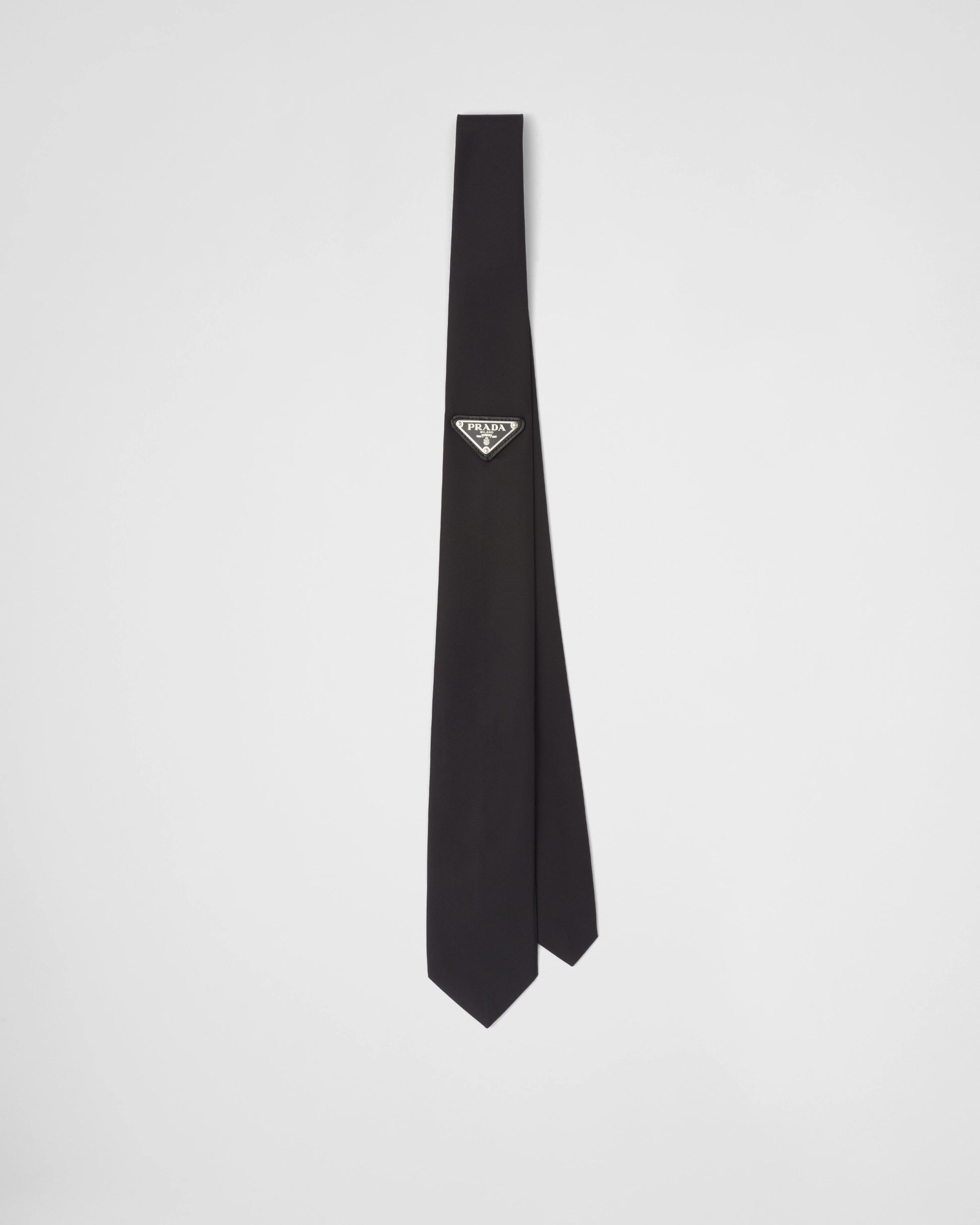 Re-Nylon gabardine tie