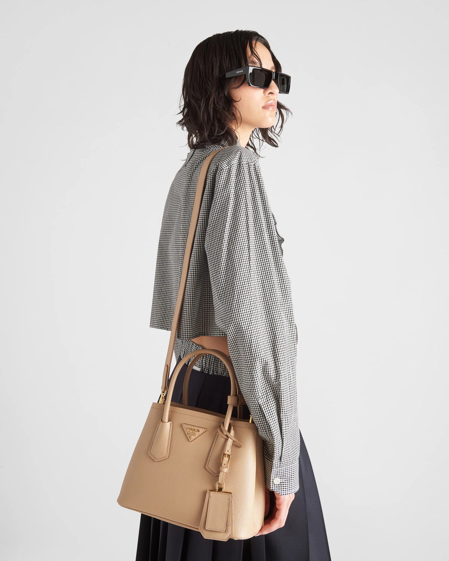 Prada Double small Saffiano leather bag