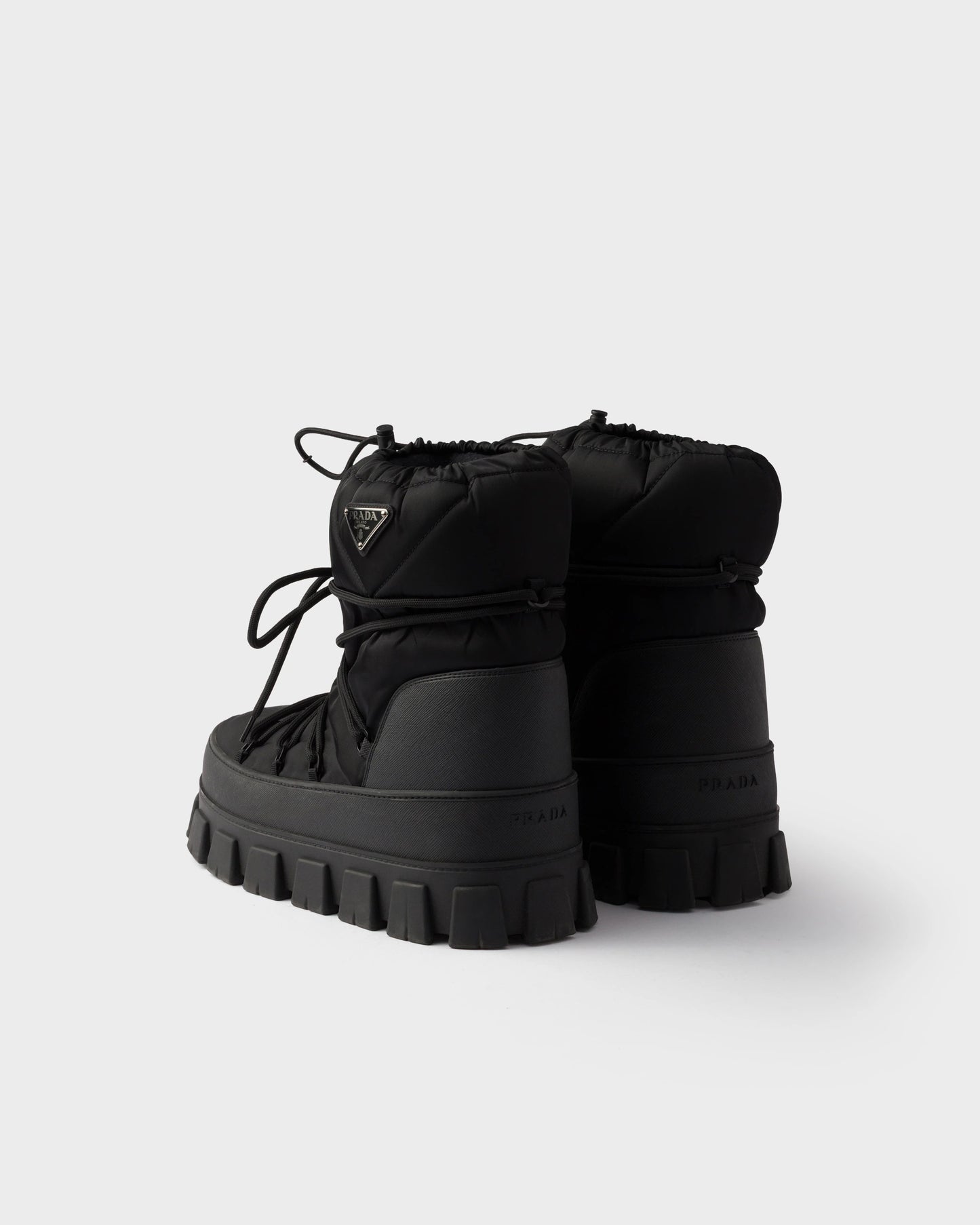 Re-Nylon gabardine après ski booties