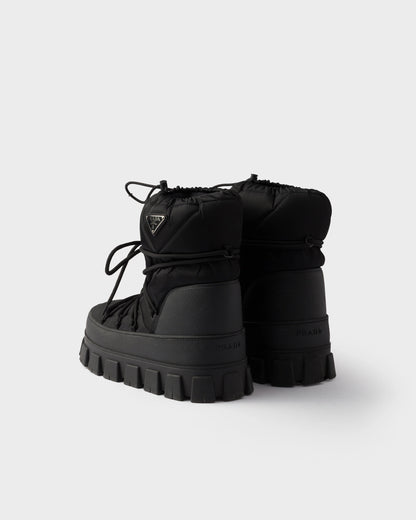 Re-Nylon gabardine après ski booties