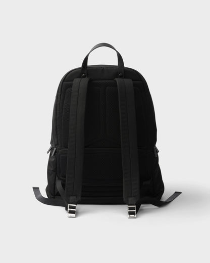 Re-Nylon and Saffiano leather backpack