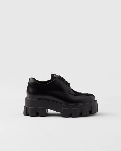 Monolith brushed leather lace-up shoes