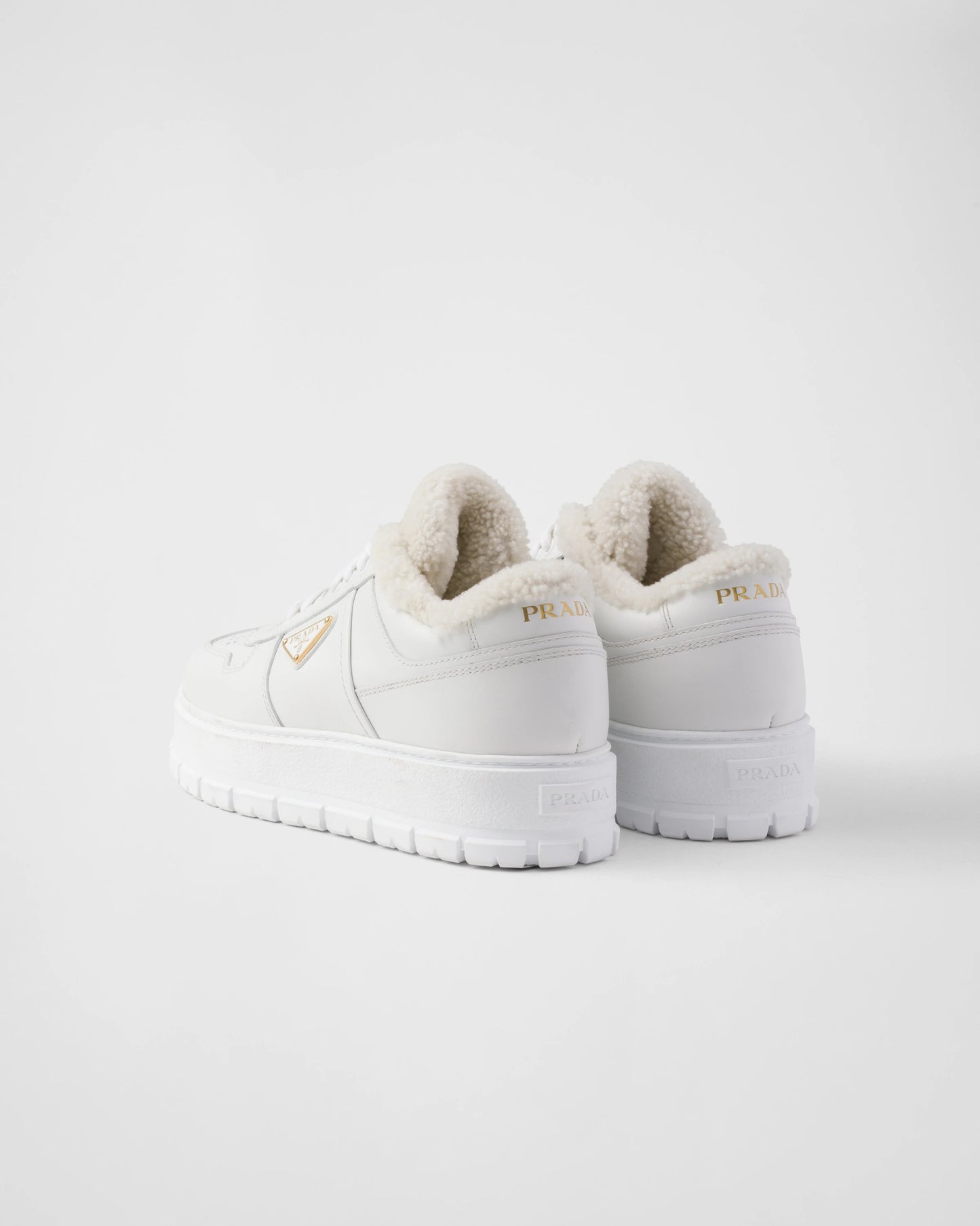 Leather laced sneakers